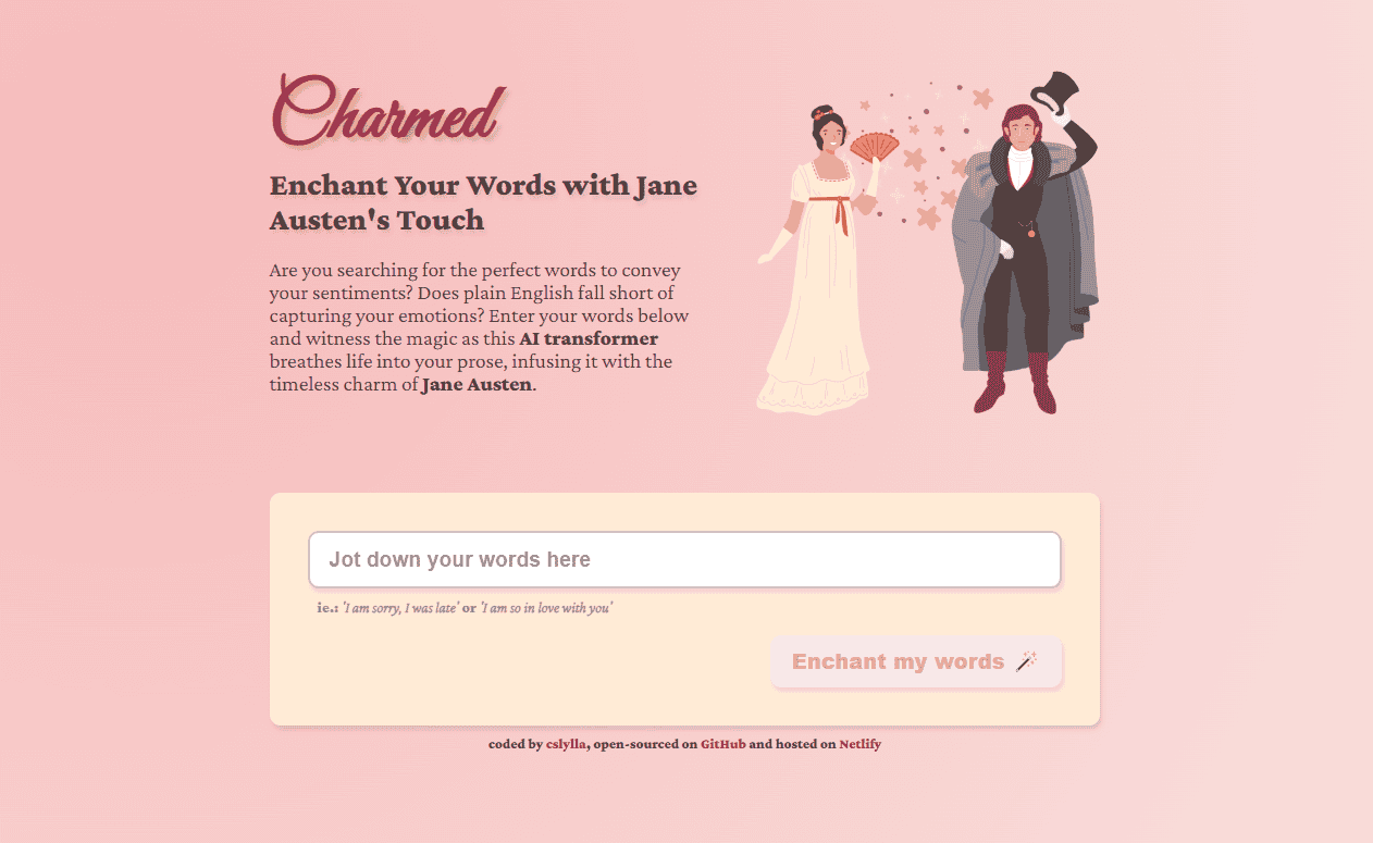 Charmed – AI-Powered Text Transformation Tool